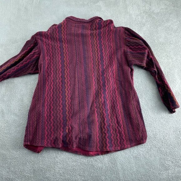 Vintage Mix XL Zigzag Pattern Pullover Long Sleeve Shirt 3070 - Picture 2 of 7